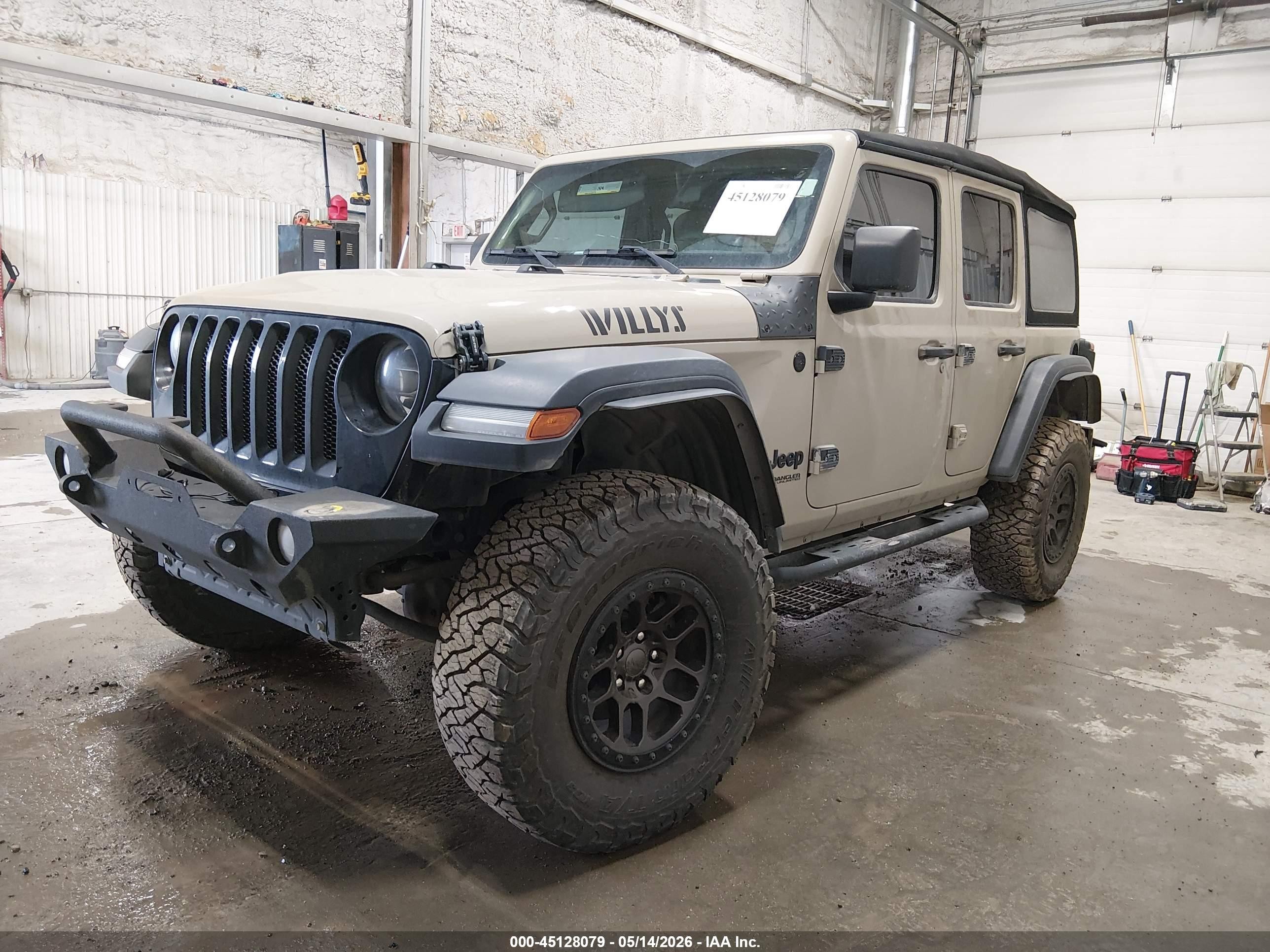2022 Jeep Wrangler Unlimited Willys 4x4 Tan vin: 1C4HJXDG4NW219919