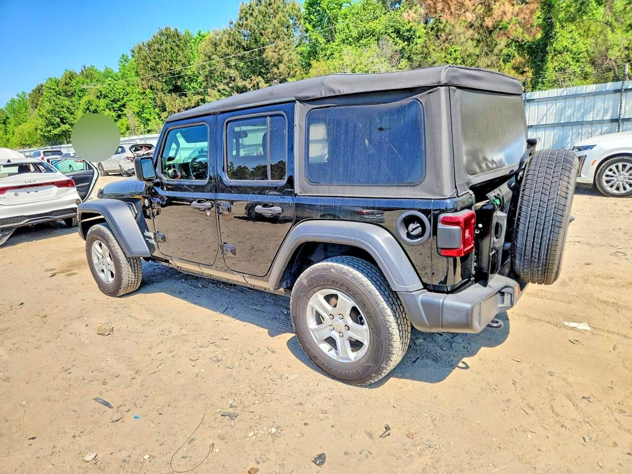 2021 Jeep Wrangler Unlimited Sport Black vin: 1C4HJXDG5MW602718