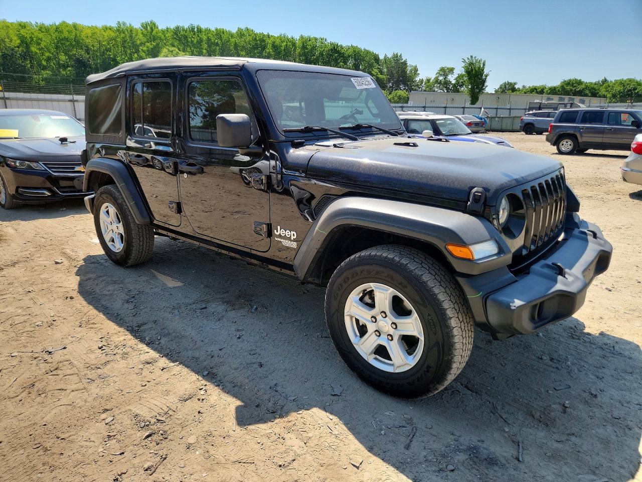 2021 Jeep Wrangler Unlimited Sport Black vin: 1C4HJXDG5MW602718