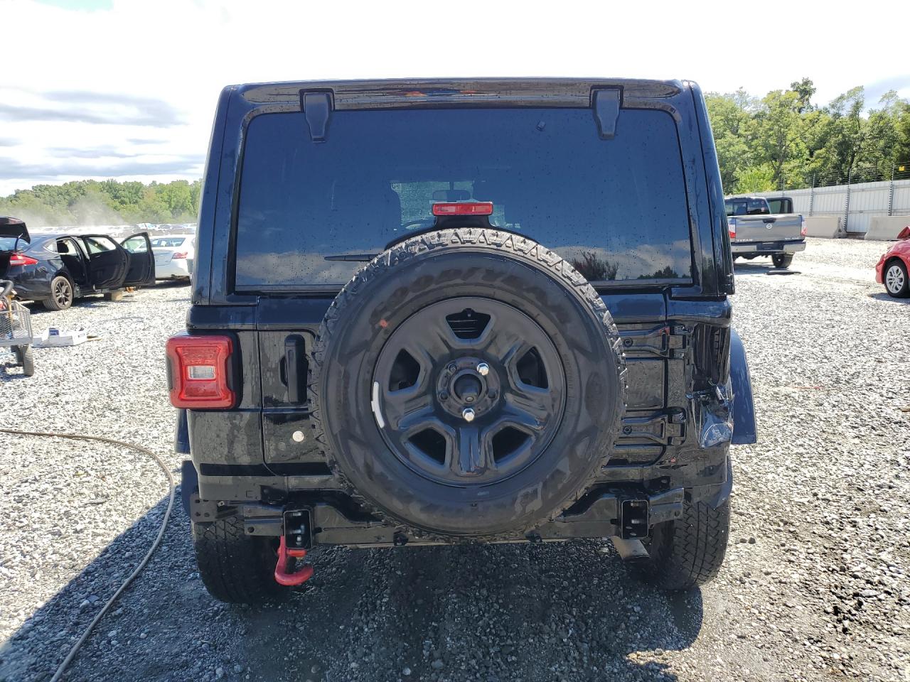2020 Jeep Wrangler Unlimited Sport Black vin: 1C4HJXDG6LW173930
