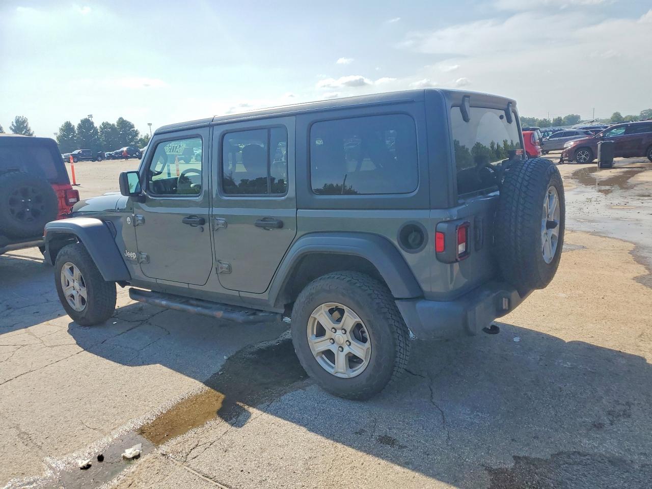 2020 Jeep Wrangler Unlimited Sport Gray vin: 1C4HJXDG6LW323440