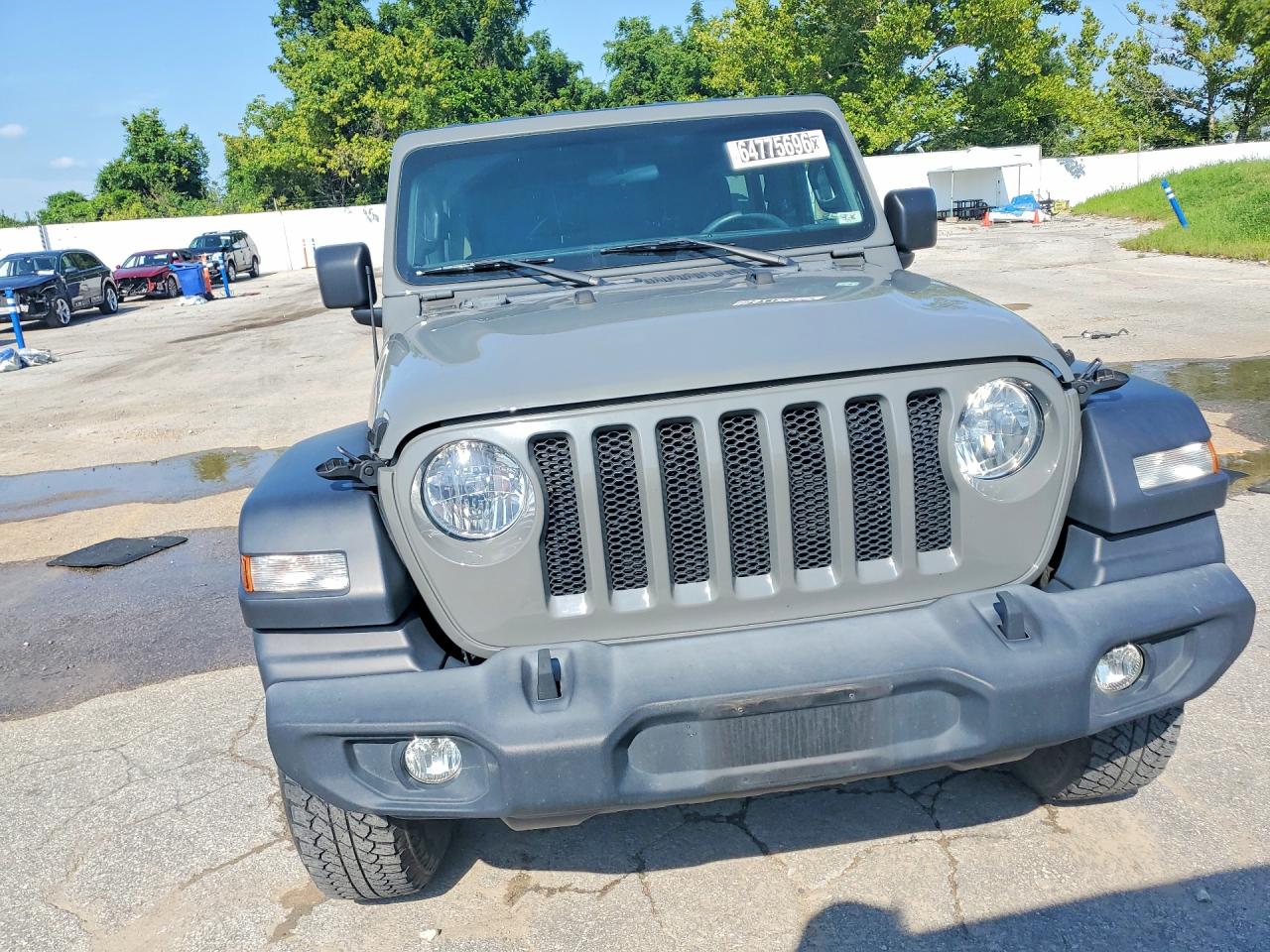 2020 Jeep Wrangler Unlimited Sport Gray vin: 1C4HJXDG6LW323440