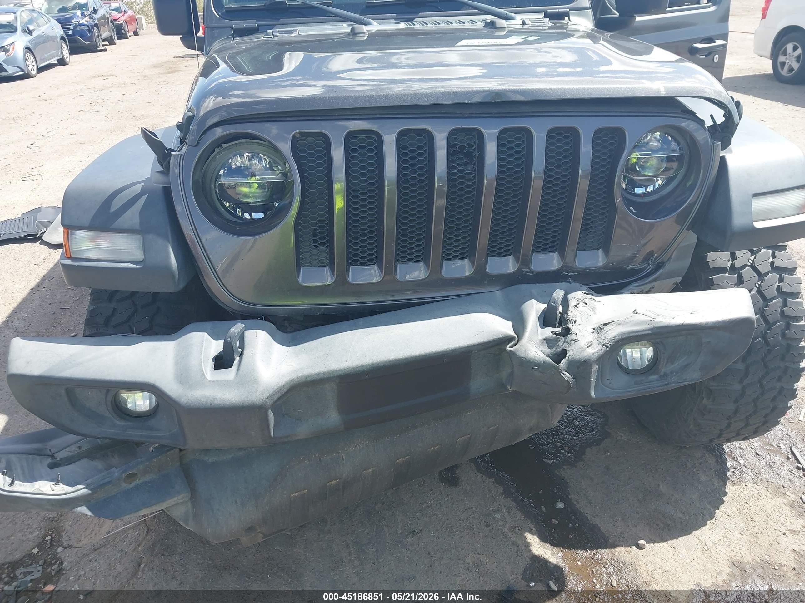 2018 Jeep Wrangler Unlimited Sport S 4x4 Gray vin: 1C4HJXDG7JW162710