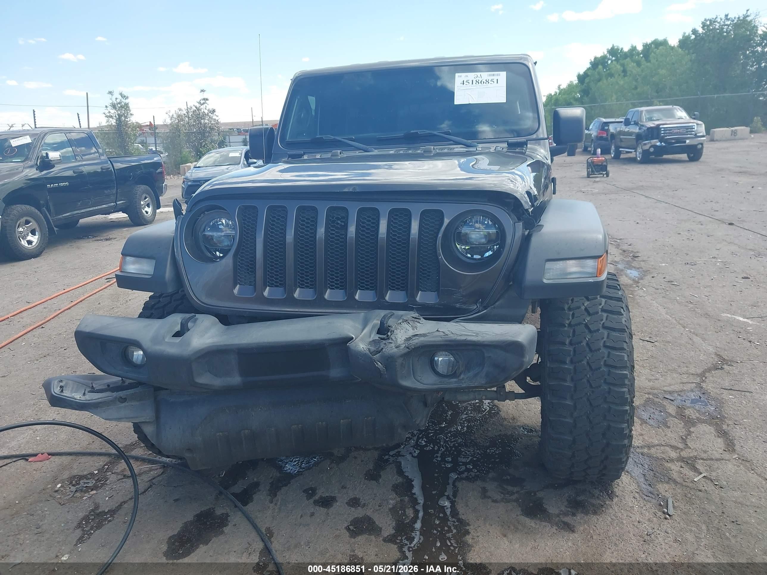 2018 Jeep Wrangler Unlimited Sport S 4x4 Gray vin: 1C4HJXDG7JW162710
