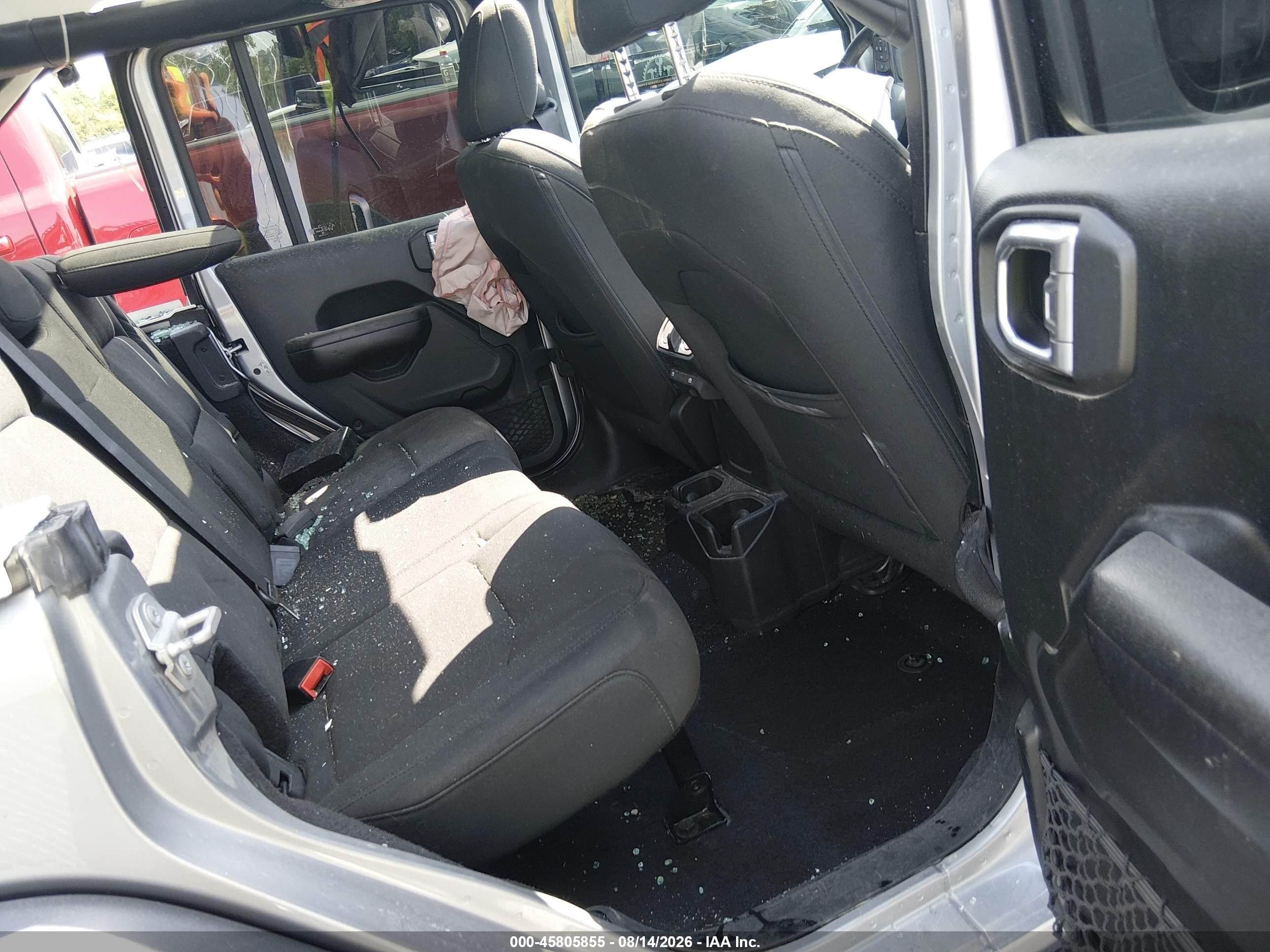 2018 Jeep Wrangler Unlimited Sport S 4x4 Gray vin: 1C4HJXDG7JW220900