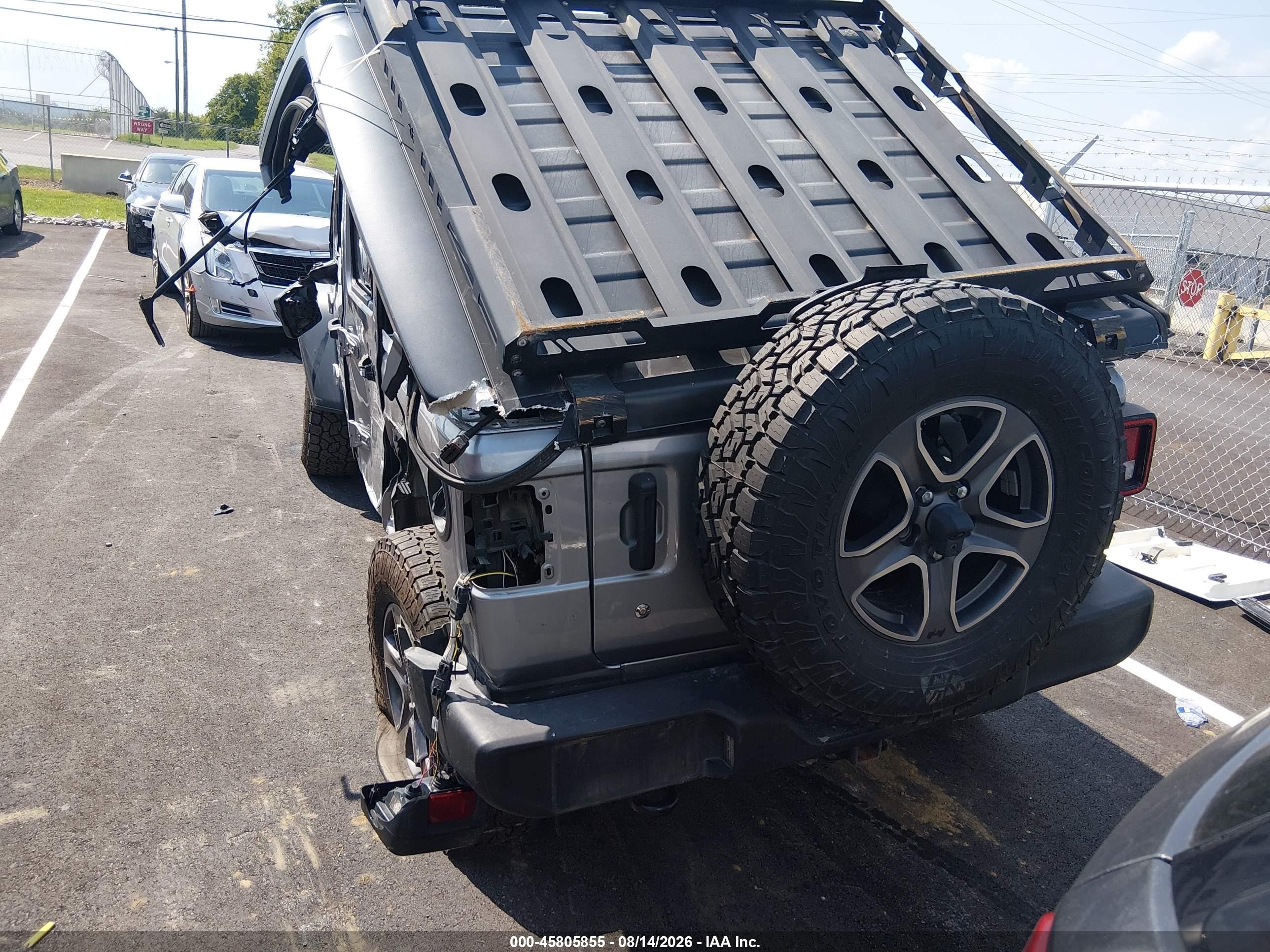 2018 Jeep Wrangler Unlimited Sport S 4x4 Gray vin: 1C4HJXDG7JW220900