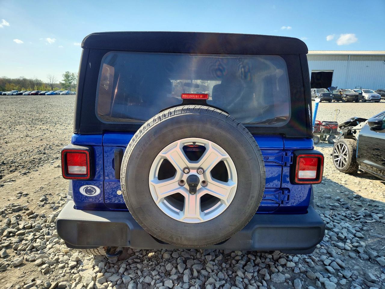 2020 Jeep Wrangler Unlimited Sport Blue vin: 1C4HJXDG7LW215005