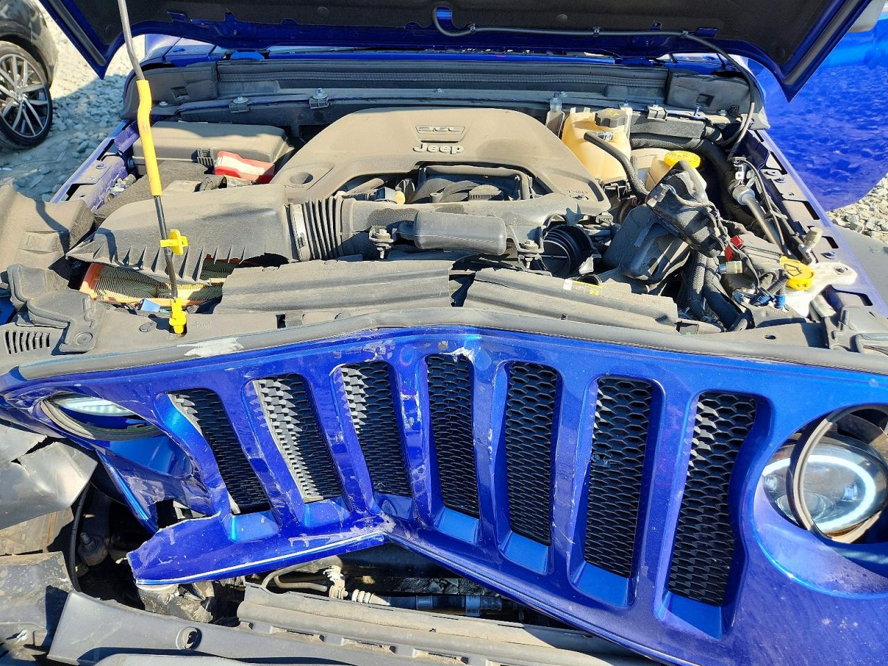 2020 Jeep Wrangler Unlimited Sport Blue vin: 1C4HJXDG7LW215005