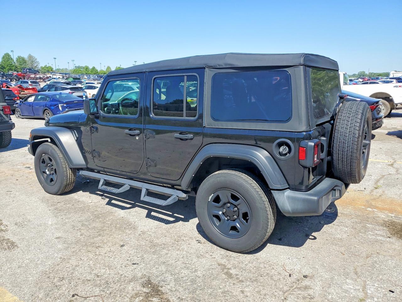 2022 Jeep Wrangler Unlimited Sport Черный vin: 1C4HJXDG7NW151826