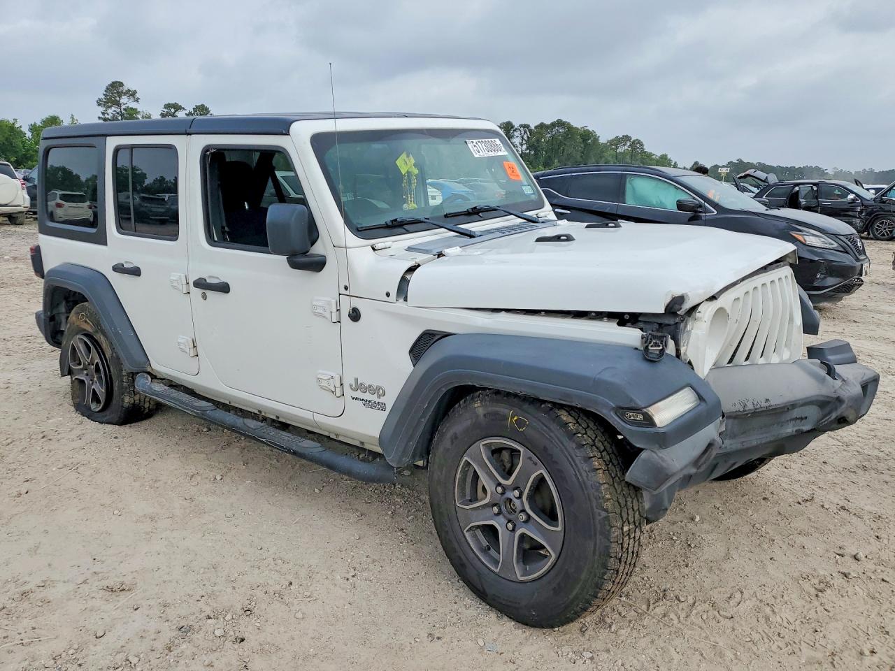 2018 Jeep Wrangler Unlimited Sport White vin: 1C4HJXDG8JW144863