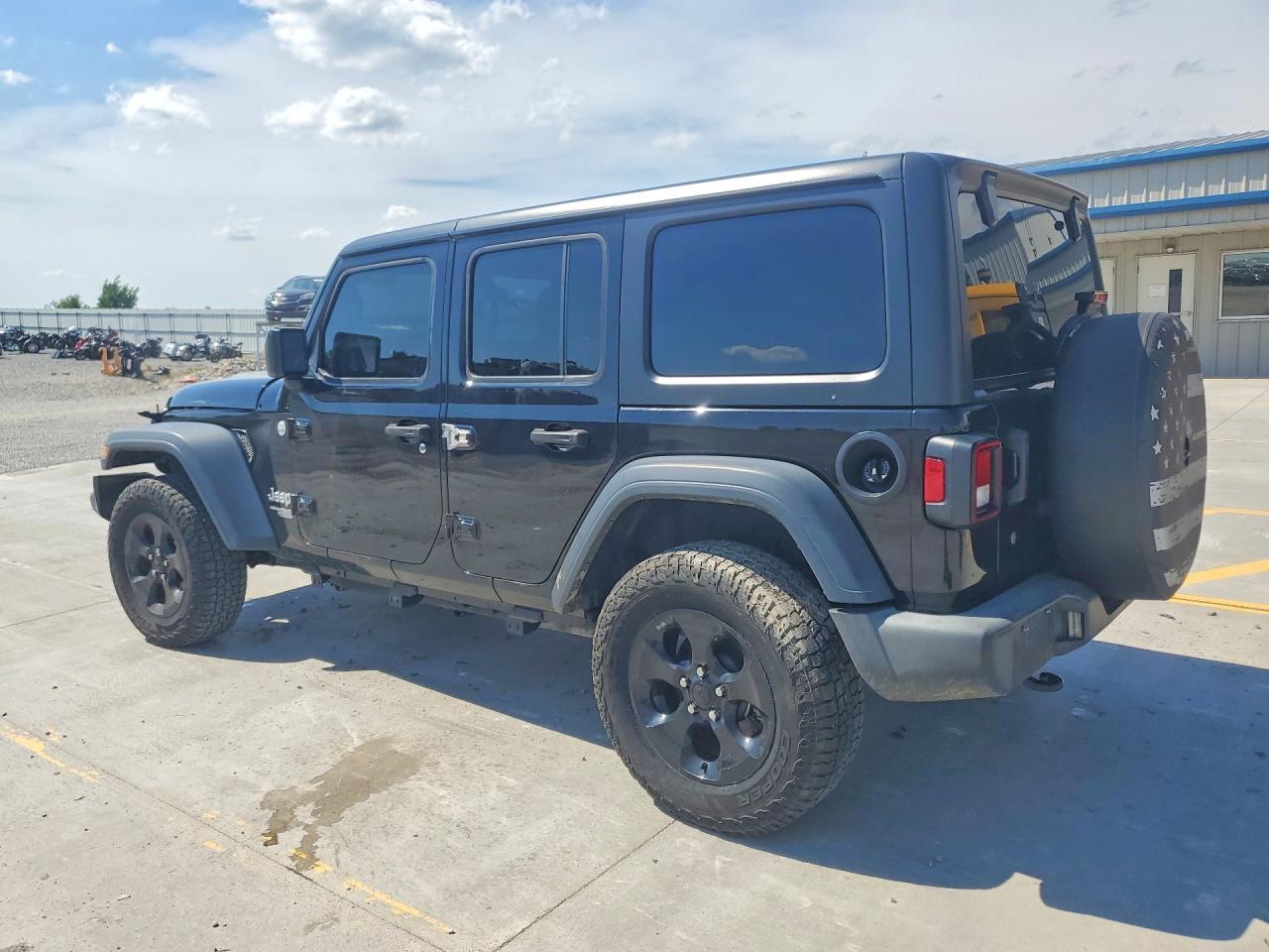 2018 Jeep Wrangler Unlimited Sport Black vin: 1C4HJXDG8JW280412