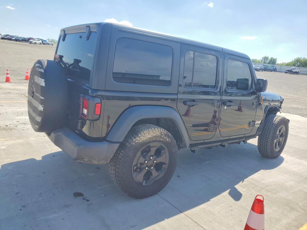 2018 Jeep Wrangler Unlimited Sport Black vin: 1C4HJXDG8JW280412