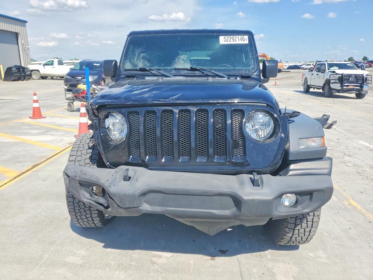 2018 Jeep Wrangler Unlimited Sport Black vin: 1C4HJXDG8JW280412