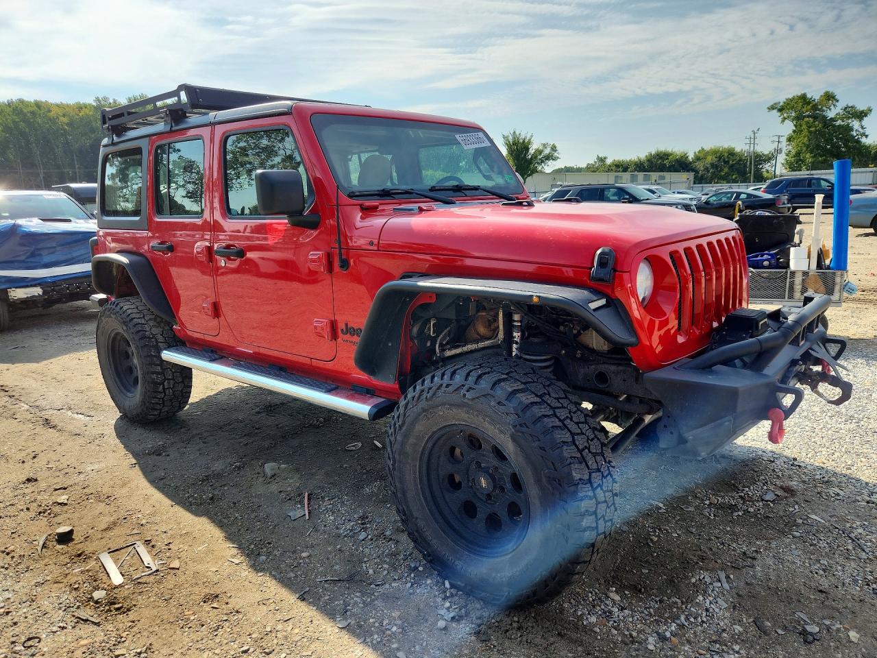 2022 Jeep Wrangler Unlimited Sport Red vin: 1C4HJXDG8NW145467