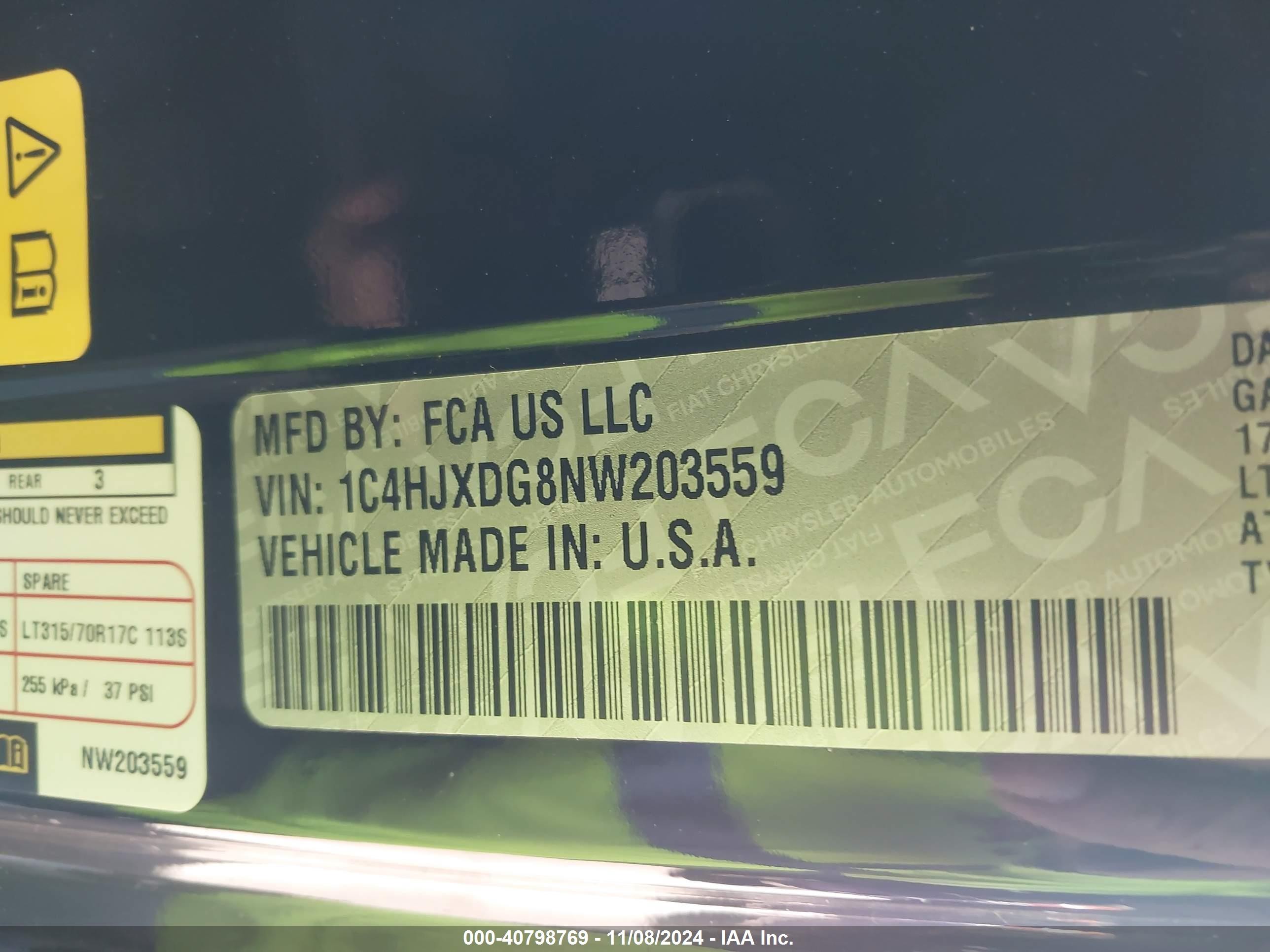 2022 Jeep Wrangler Unlimited High Tide 4x4 Black vin: 1C4HJXDG8NW203559