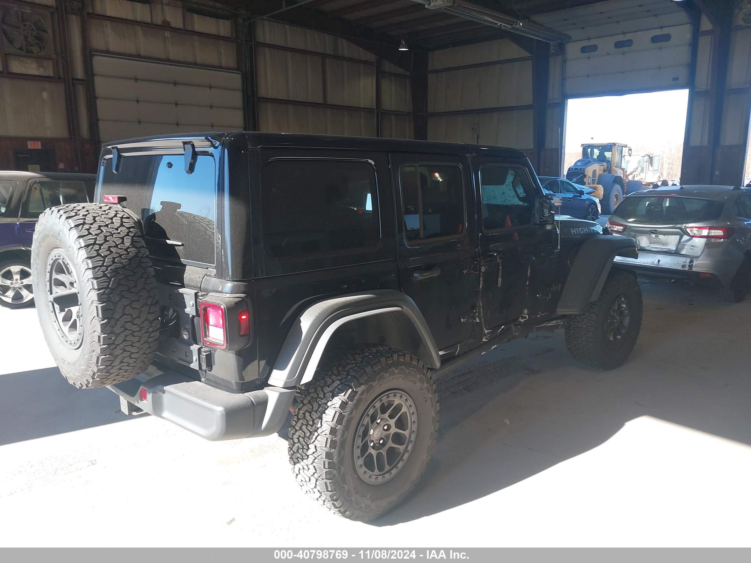 2022 Jeep Wrangler Unlimited High Tide 4x4 Black vin: 1C4HJXDG8NW203559