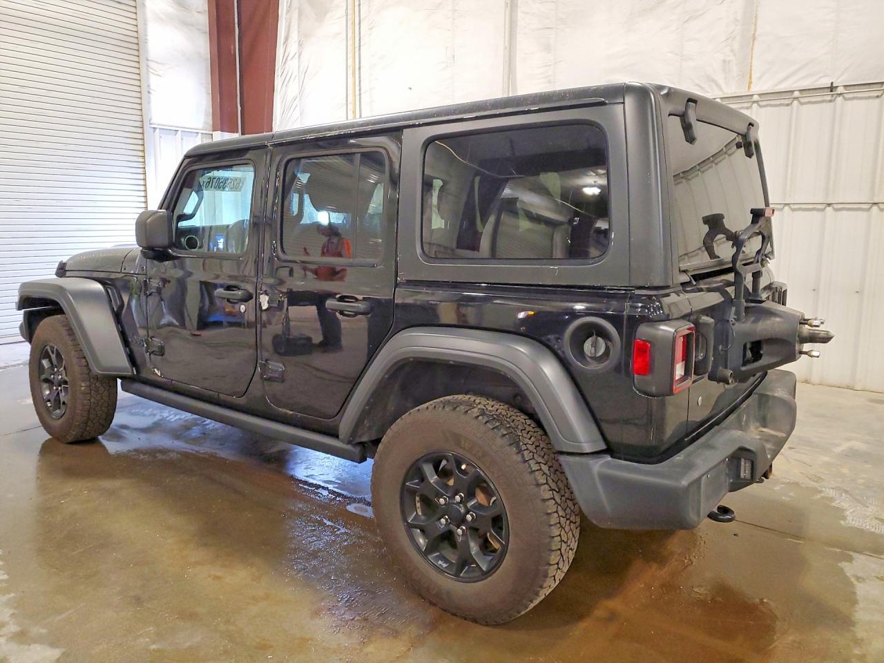 2020 Jeep Wrangler Unlimited Sport Black vin: 1C4HJXDG9LW247681