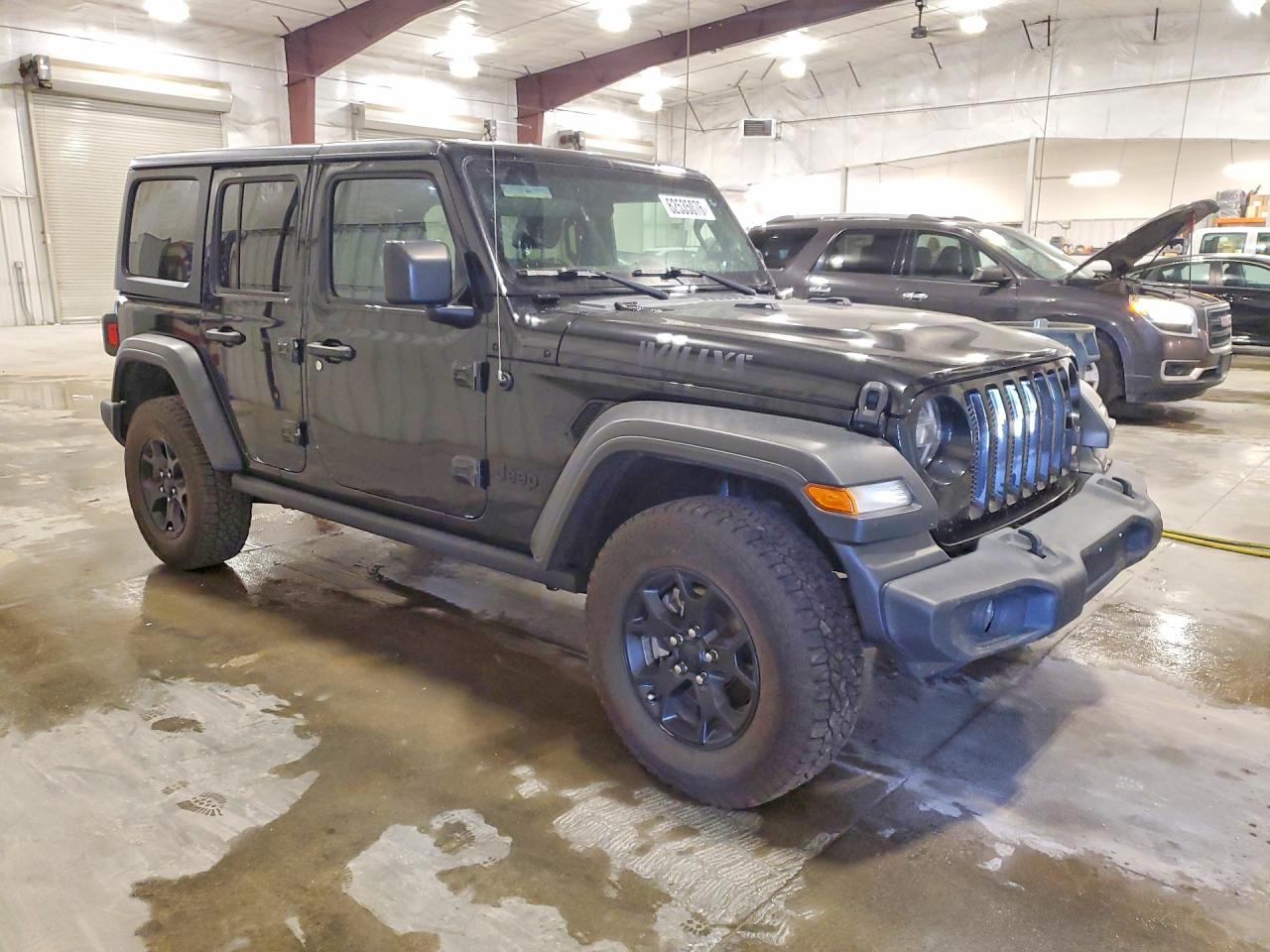 2020 Jeep Wrangler Unlimited Sport Black vin: 1C4HJXDG9LW247681