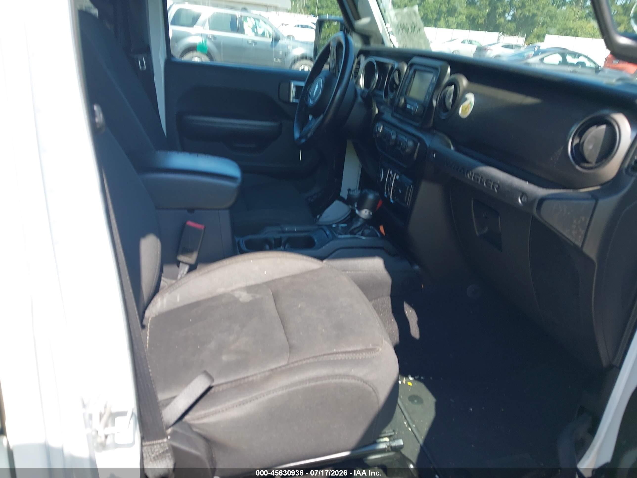 2019 Jeep Wrangler Unlimited Sport S 4x4 White vin: 1C4HJXDGXKW573052