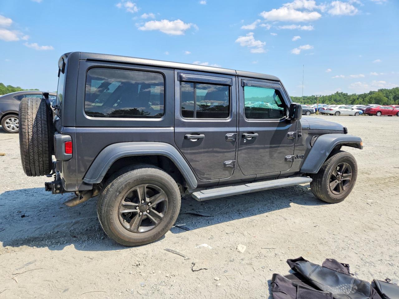 2020 Jeep Wrangler Unlimited Sport Black vin: 1C4HJXDGXLW128277