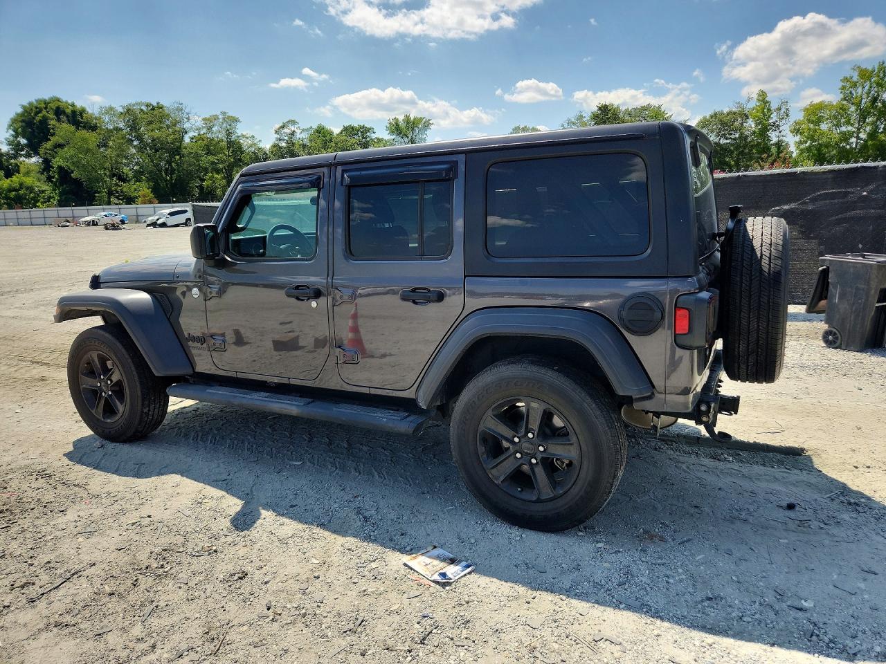 2020 Jeep Wrangler Unlimited Sport Black vin: 1C4HJXDGXLW128277