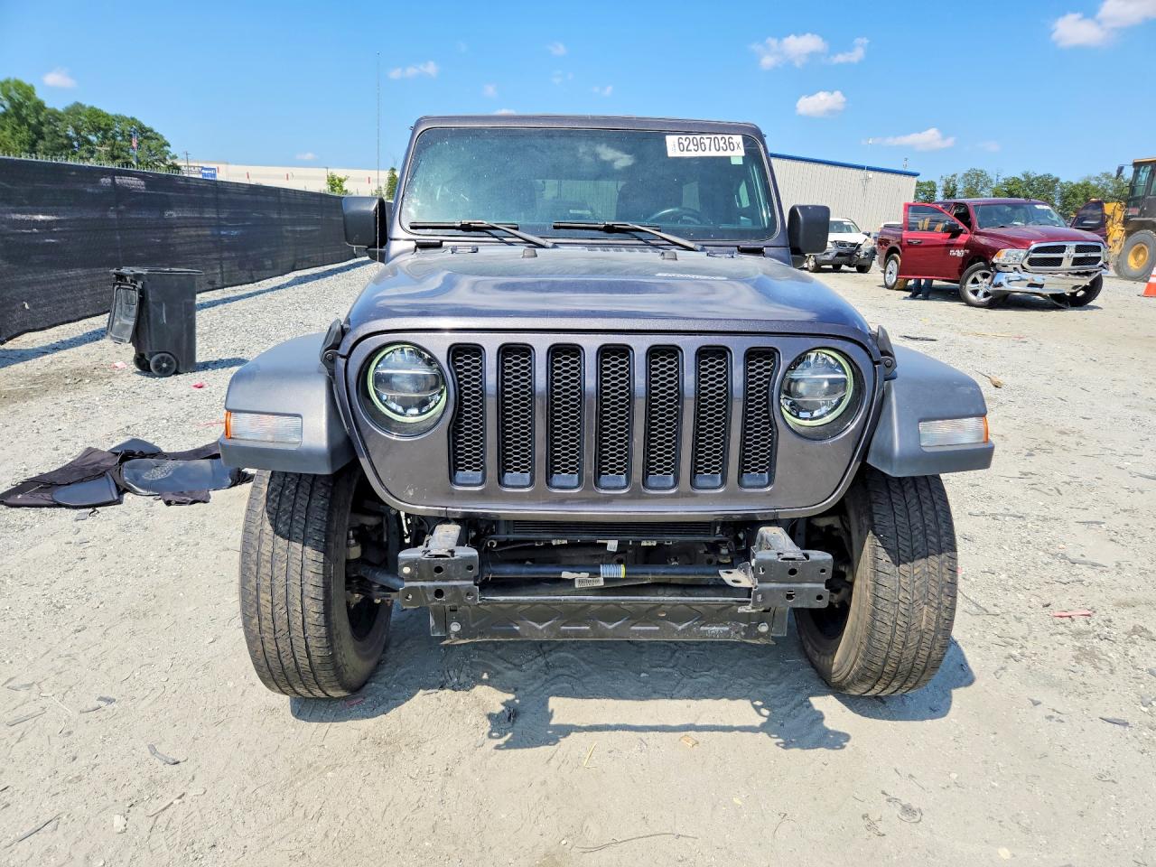 2020 Jeep Wrangler Unlimited Sport Black vin: 1C4HJXDGXLW128277