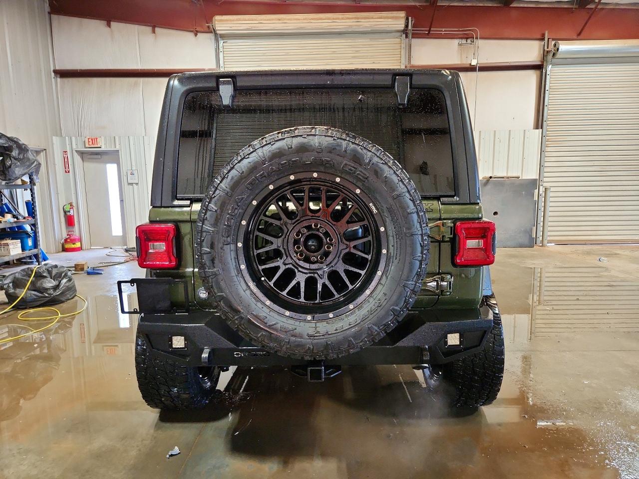 2021 Jeep Wrangler Unlimited Sport Green vin: 1C4HJXDGXMW505286