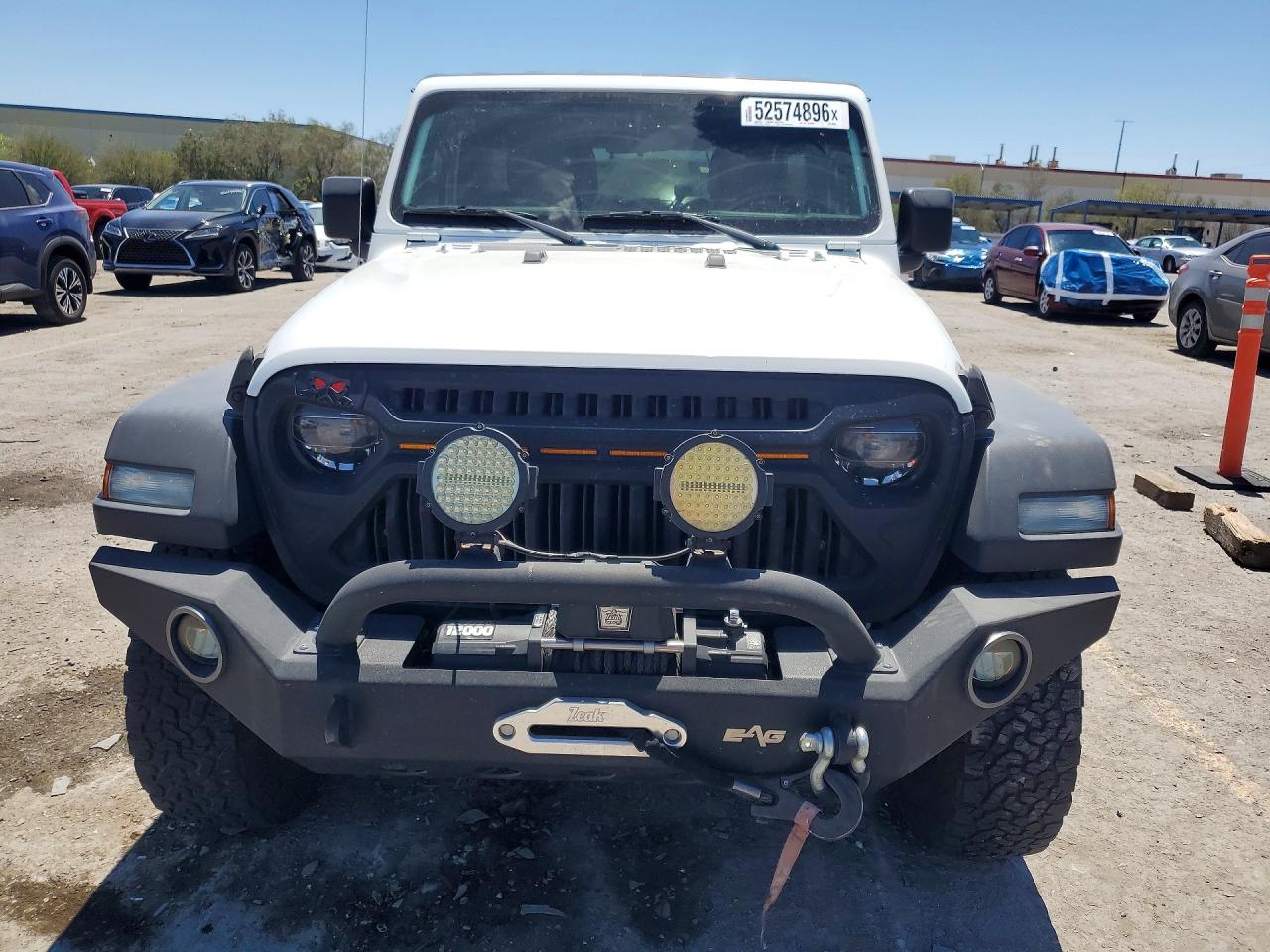2020 Jeep Wrangler Unlimited Sport White vin: 1C4HJXDM6LW350076