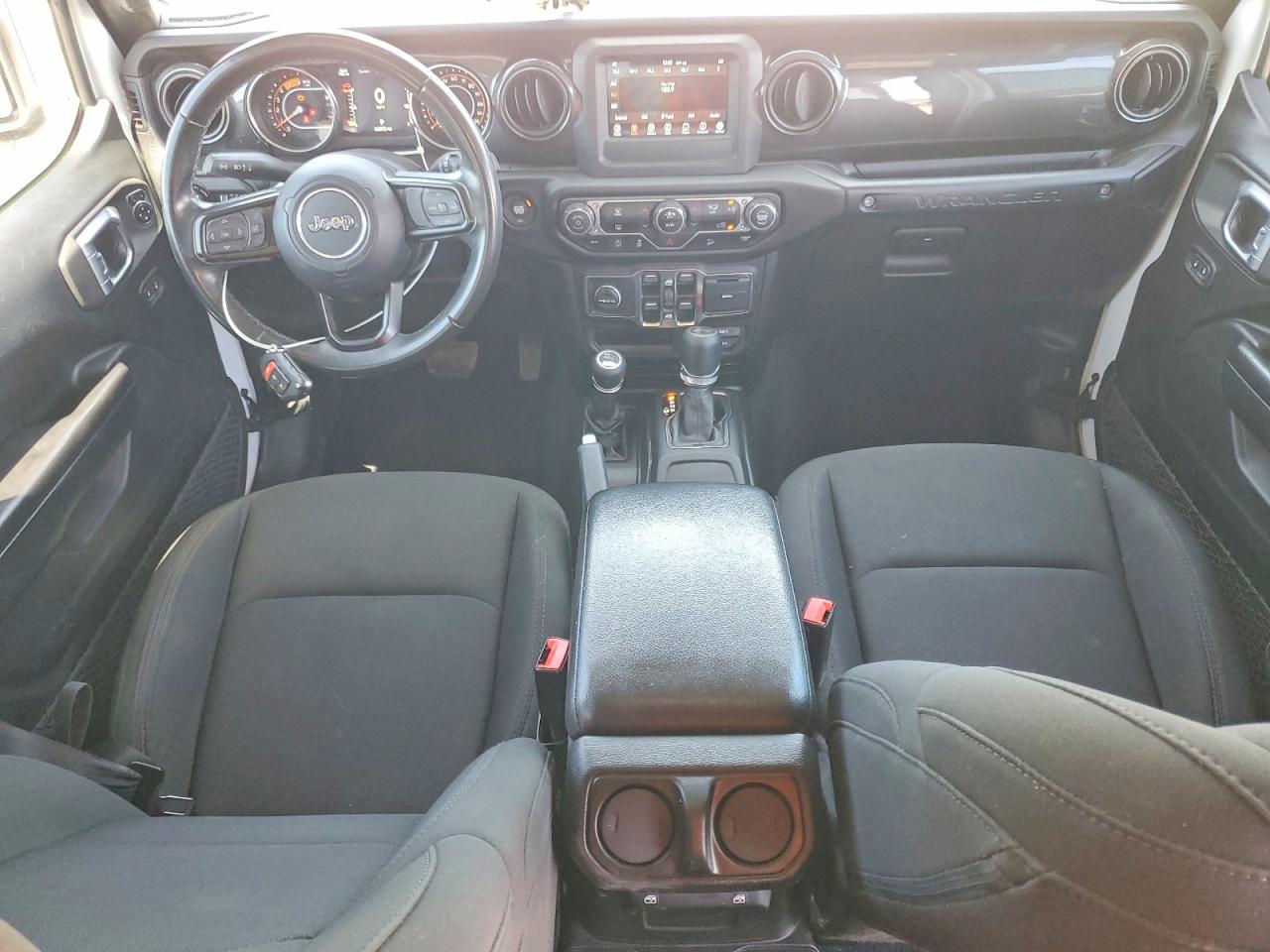 2020 Jeep Wrangler Unlimited Sport White vin: 1C4HJXDM6LW350076