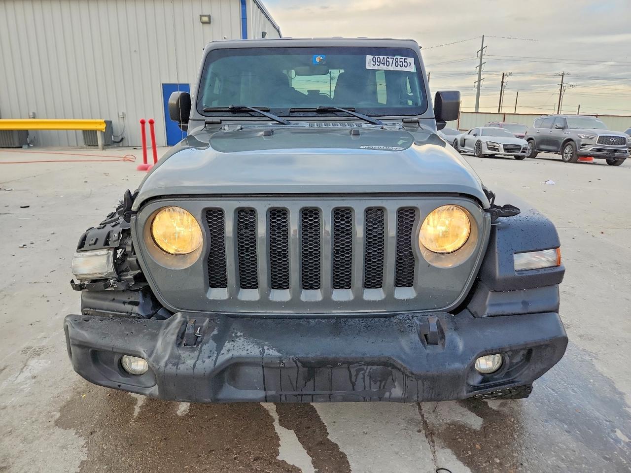 2022 Jeep Wrangler Unlimited Sport Gray vin: 1C4HJXDM7NW242813