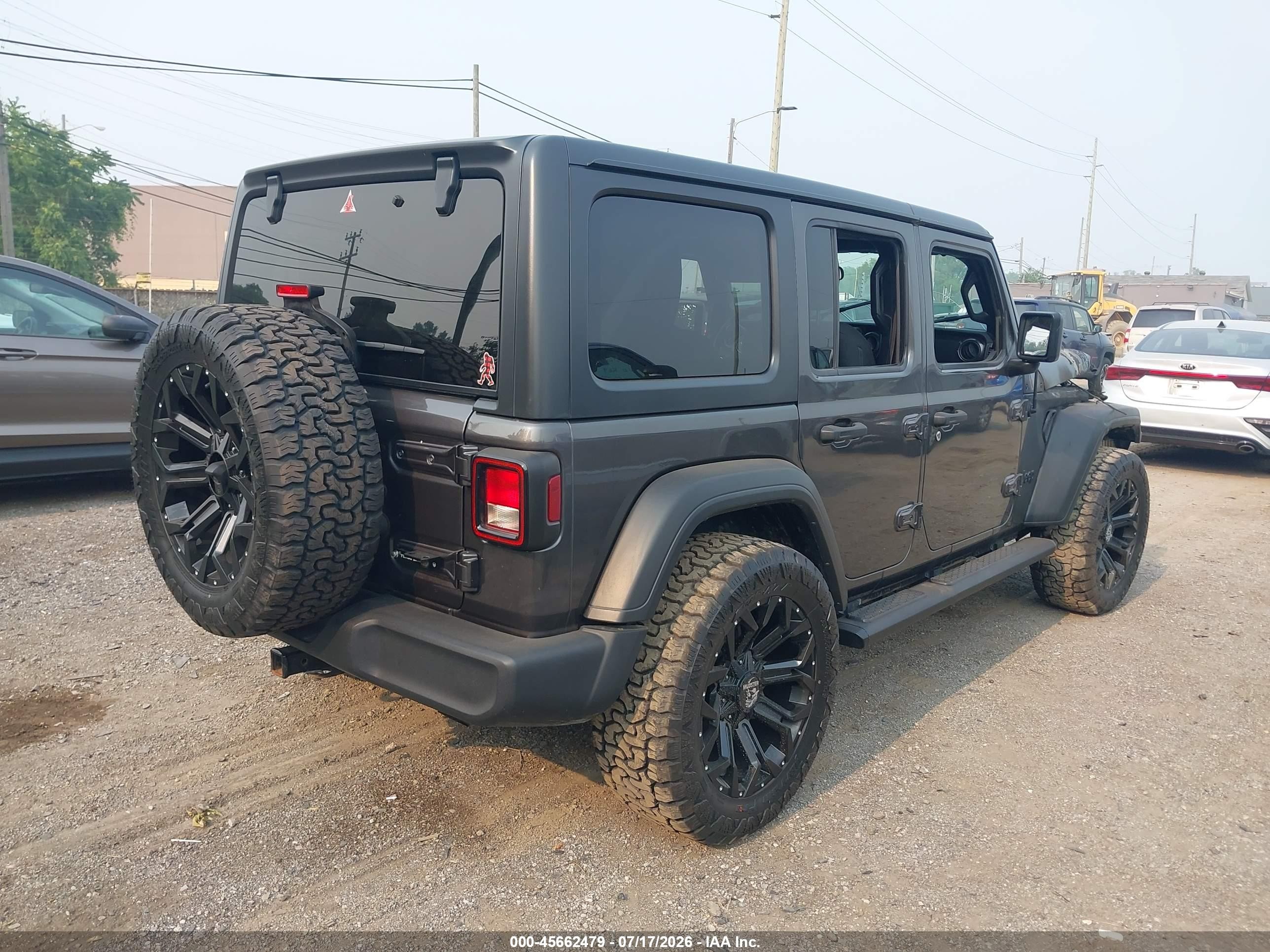 2019 Jeep Wrangler Unlimited Sport Altitude 4x4 Gray vin: 1C4HJXDN0KW685664