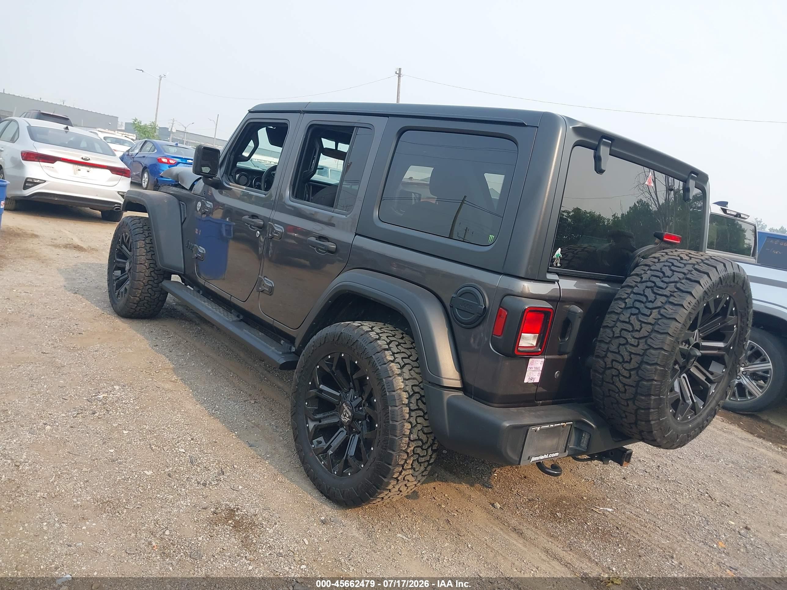 2019 Jeep Wrangler Unlimited Sport Altitude 4x4 Gray vin: 1C4HJXDN0KW685664