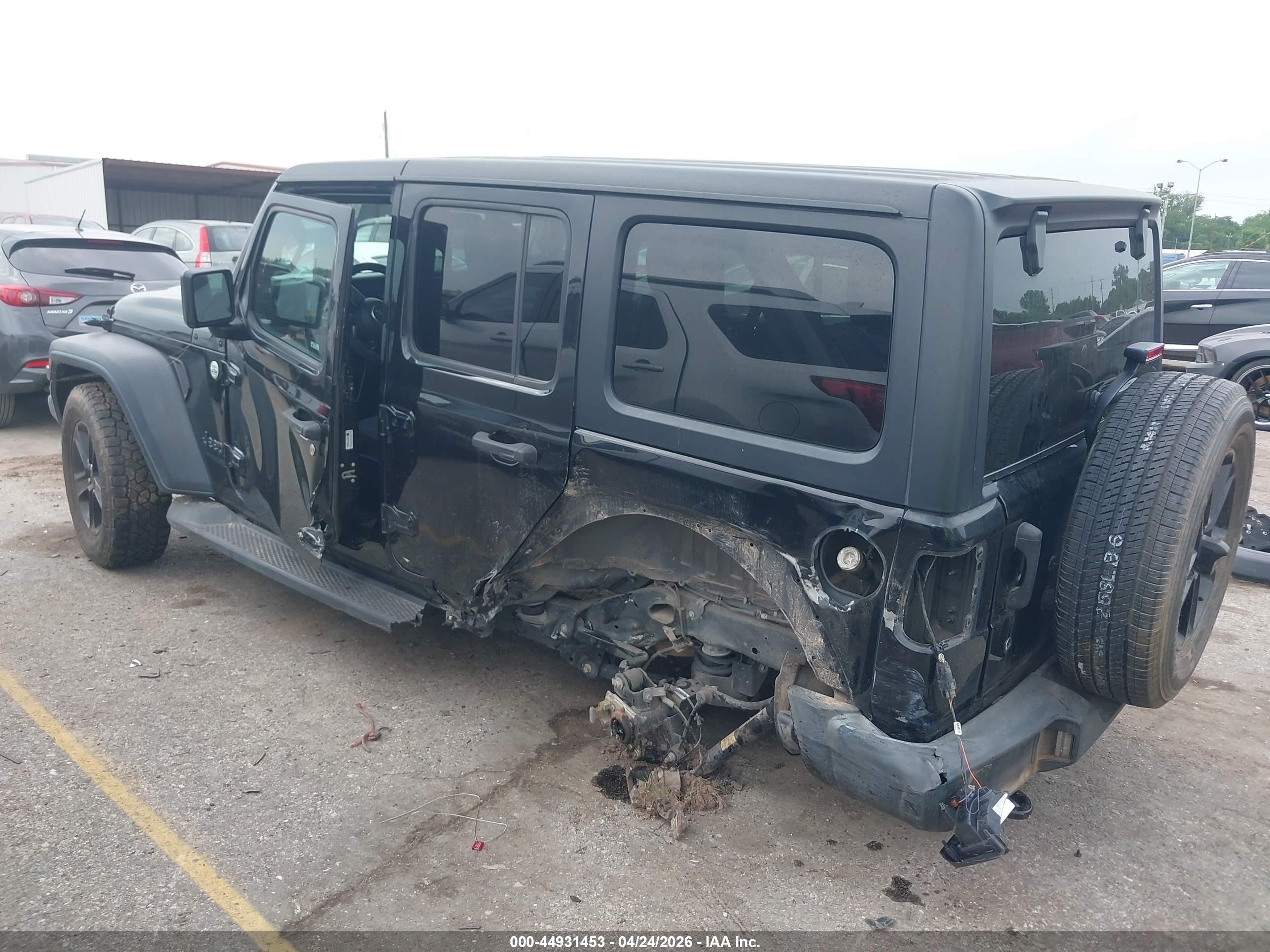 2020 Jeep Wrangler Unlimited Sport Altitude 4x4 Black vin: 1C4HJXDN0LW154207