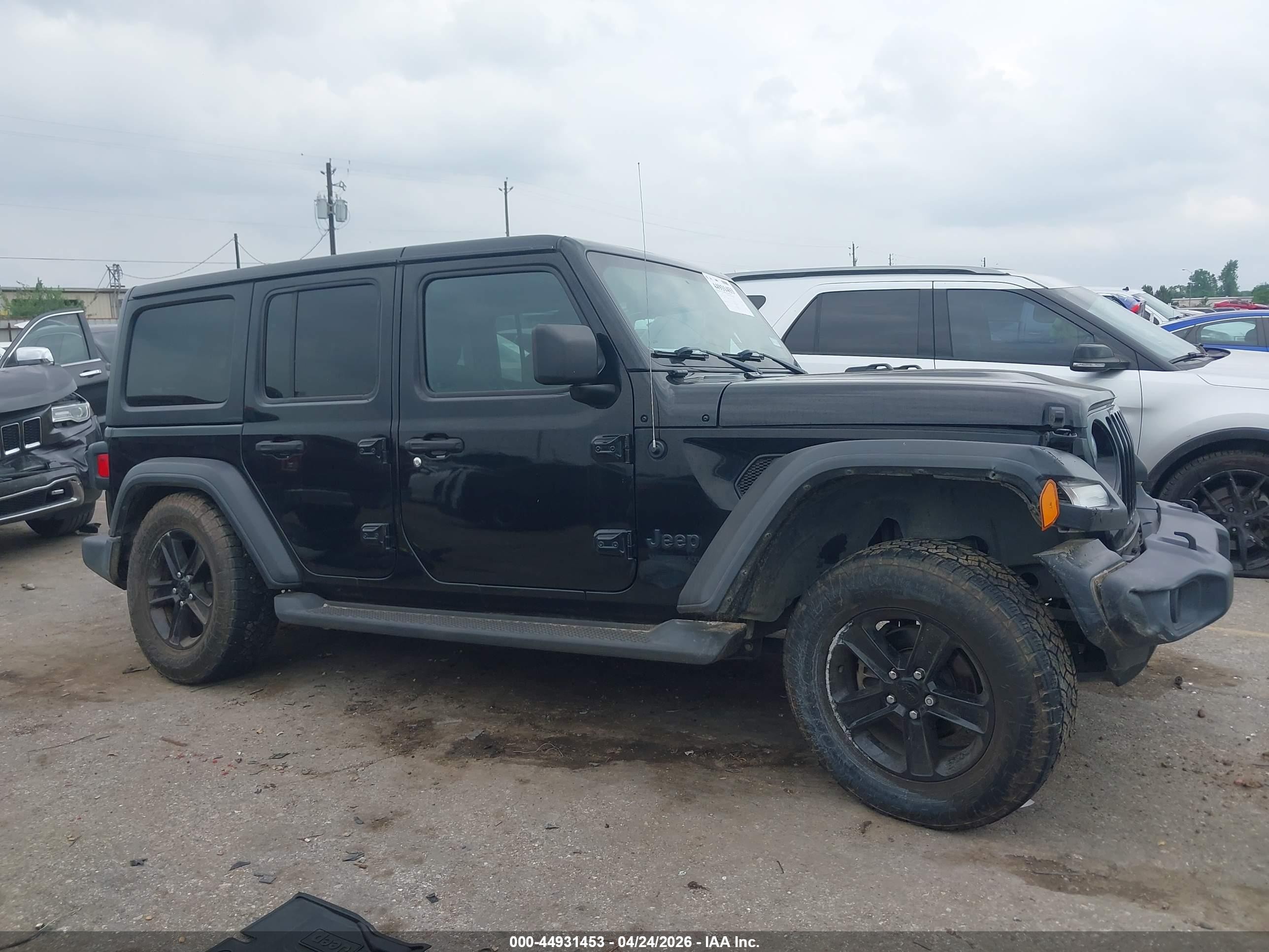 2020 Jeep Wrangler Unlimited Sport Altitude 4x4 Black vin: 1C4HJXDN0LW154207