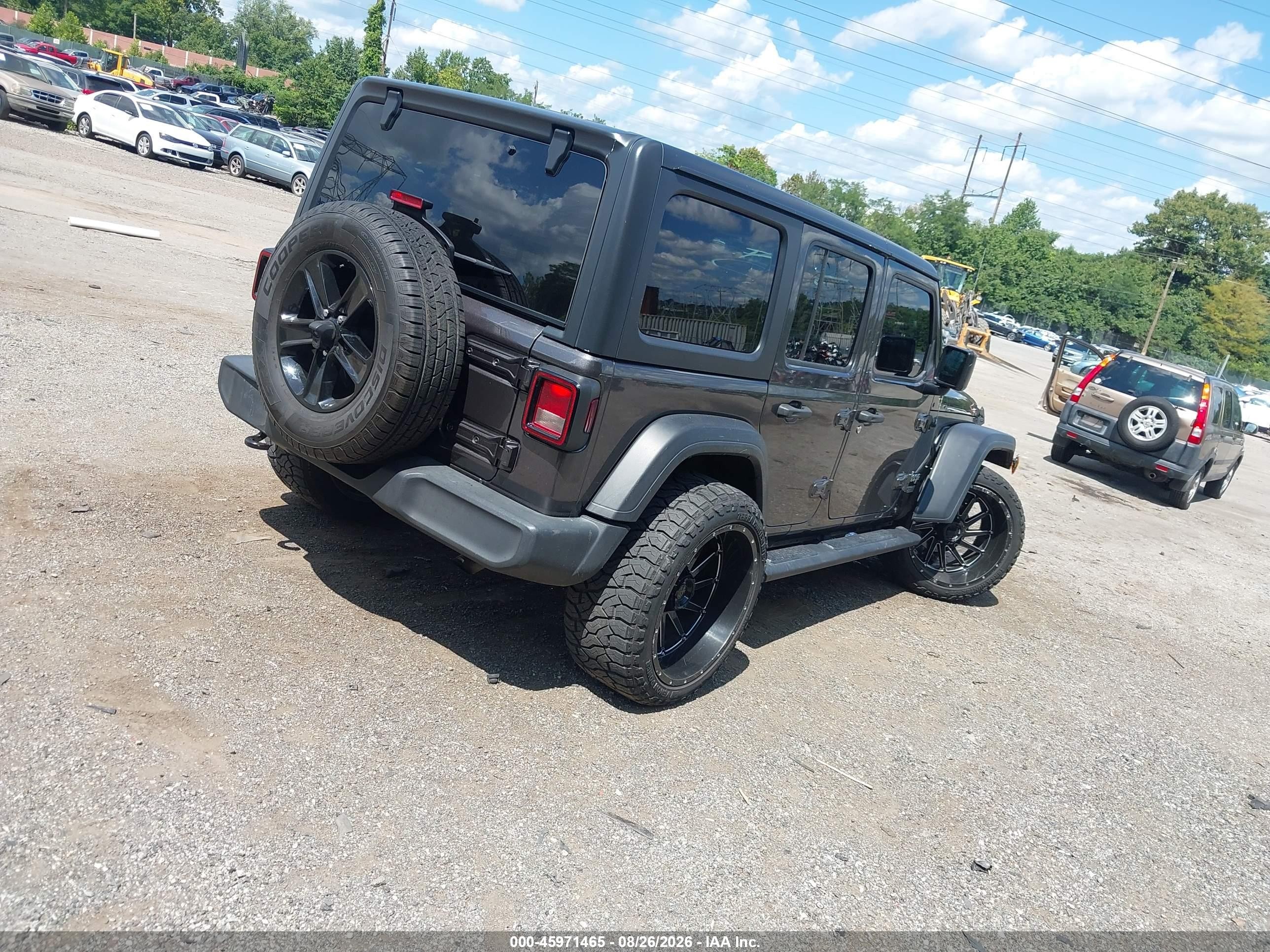 2019 Jeep Wrangler Unlimited Sport S 4x4 Серый vin: 1C4HJXDN1KW668470