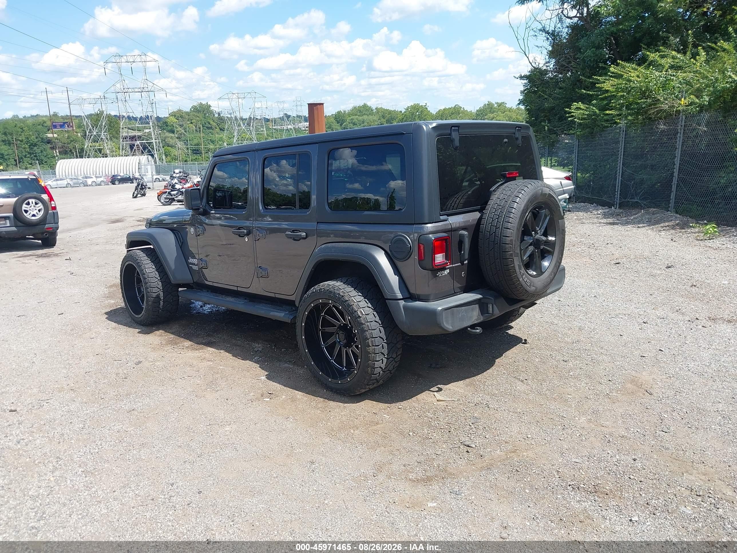2019 Jeep Wrangler Unlimited Sport S 4x4 Серый vin: 1C4HJXDN1KW668470