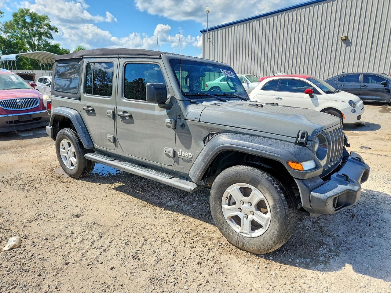 2020 Jeep Wrangler Unlimited Sport Gray vin: 1C4HJXDN1LW166902