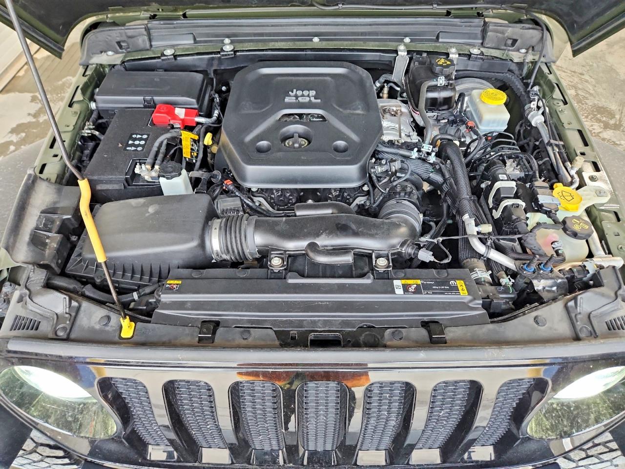 2021 Jeep Wrangler Unlimited Sport Green vin: 1C4HJXDN2MW744605