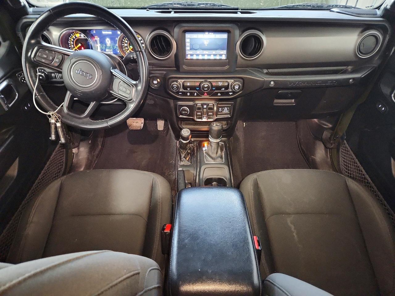 2021 Jeep Wrangler Unlimited Sport Green vin: 1C4HJXDN2MW744605
