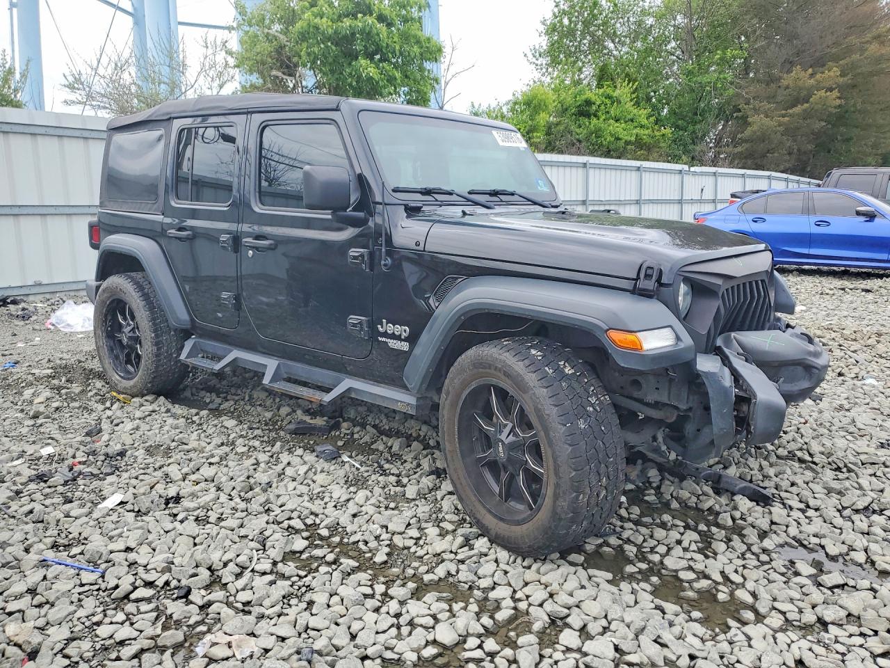 2018 Jeep Wrangler Unlimited Sport Black vin: 1C4HJXDN3JW262737