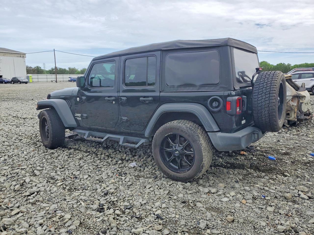 2018 Jeep Wrangler Unlimited Sport Black vin: 1C4HJXDN3JW262737