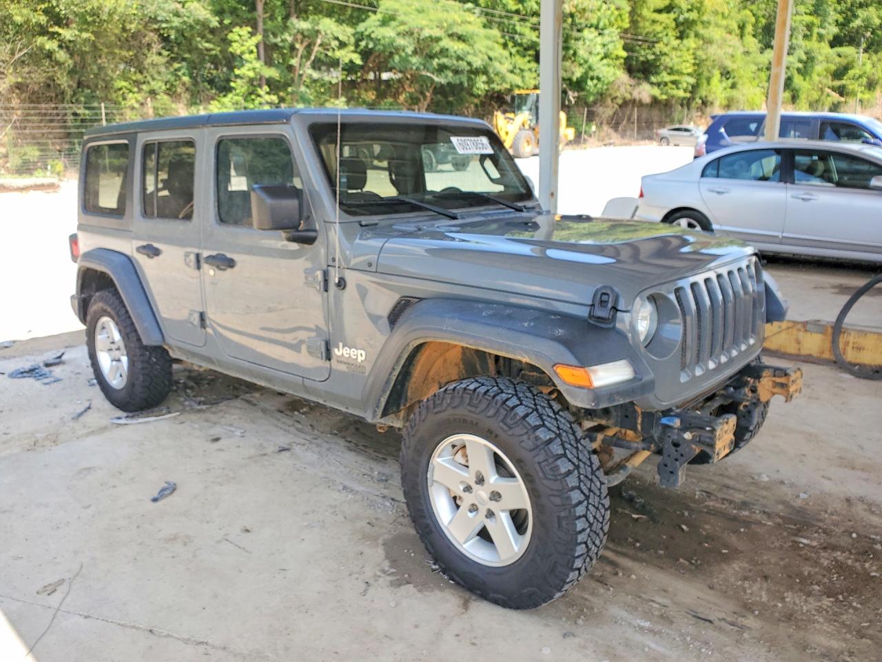 2020 Jeep Wrangler Unlimited Sport Gray vin: 1C4HJXDN3LW299628