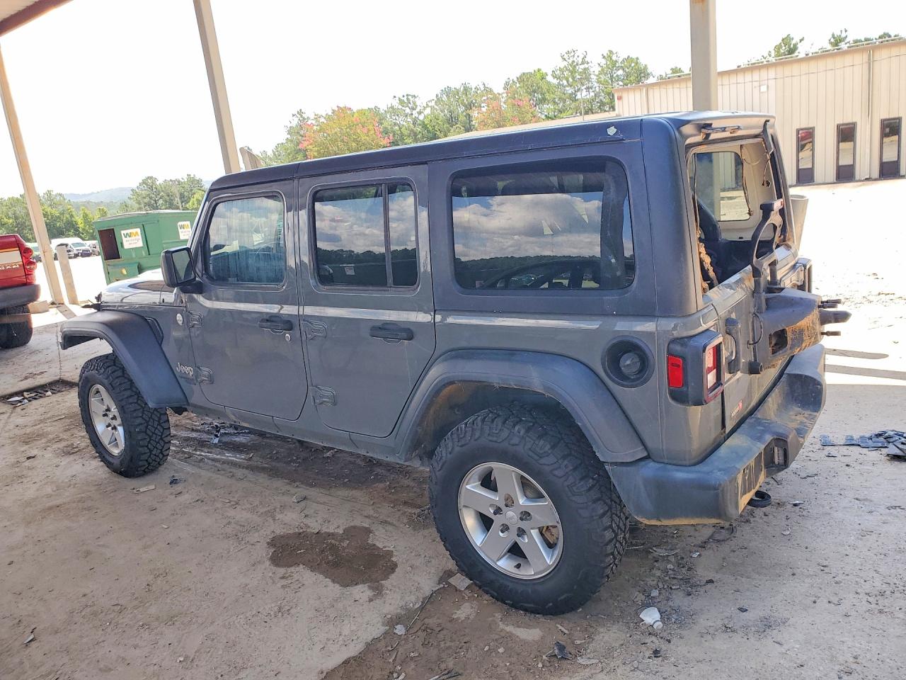 2020 Jeep Wrangler Unlimited Sport Gray vin: 1C4HJXDN3LW299628