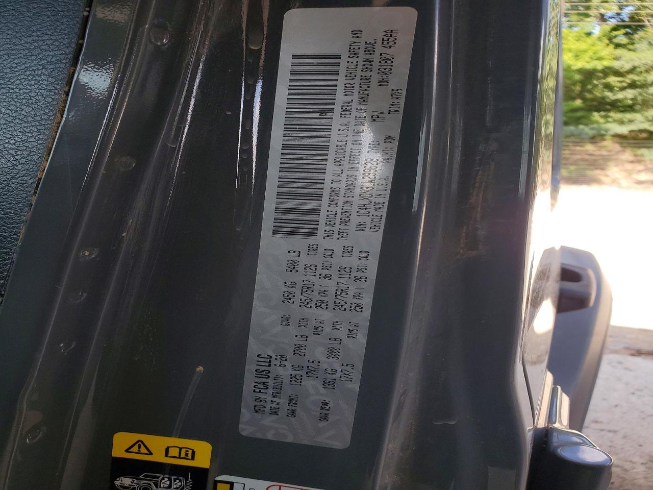 2020 Jeep Wrangler Unlimited Sport Gray vin: 1C4HJXDN3LW299628