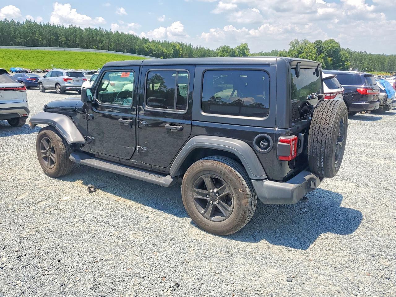 2020 Jeep Wrangler Unlimited Sport Black vin: 1C4HJXDN3LW347760
