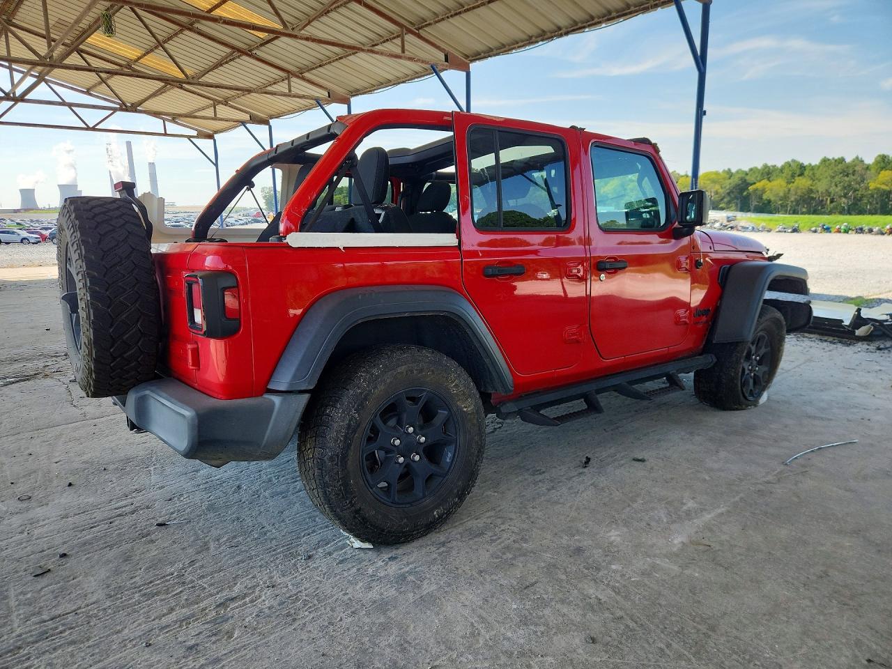 2021 Jeep Wrangler Unlimited Sport Red vin: 1C4HJXDN3MW666531