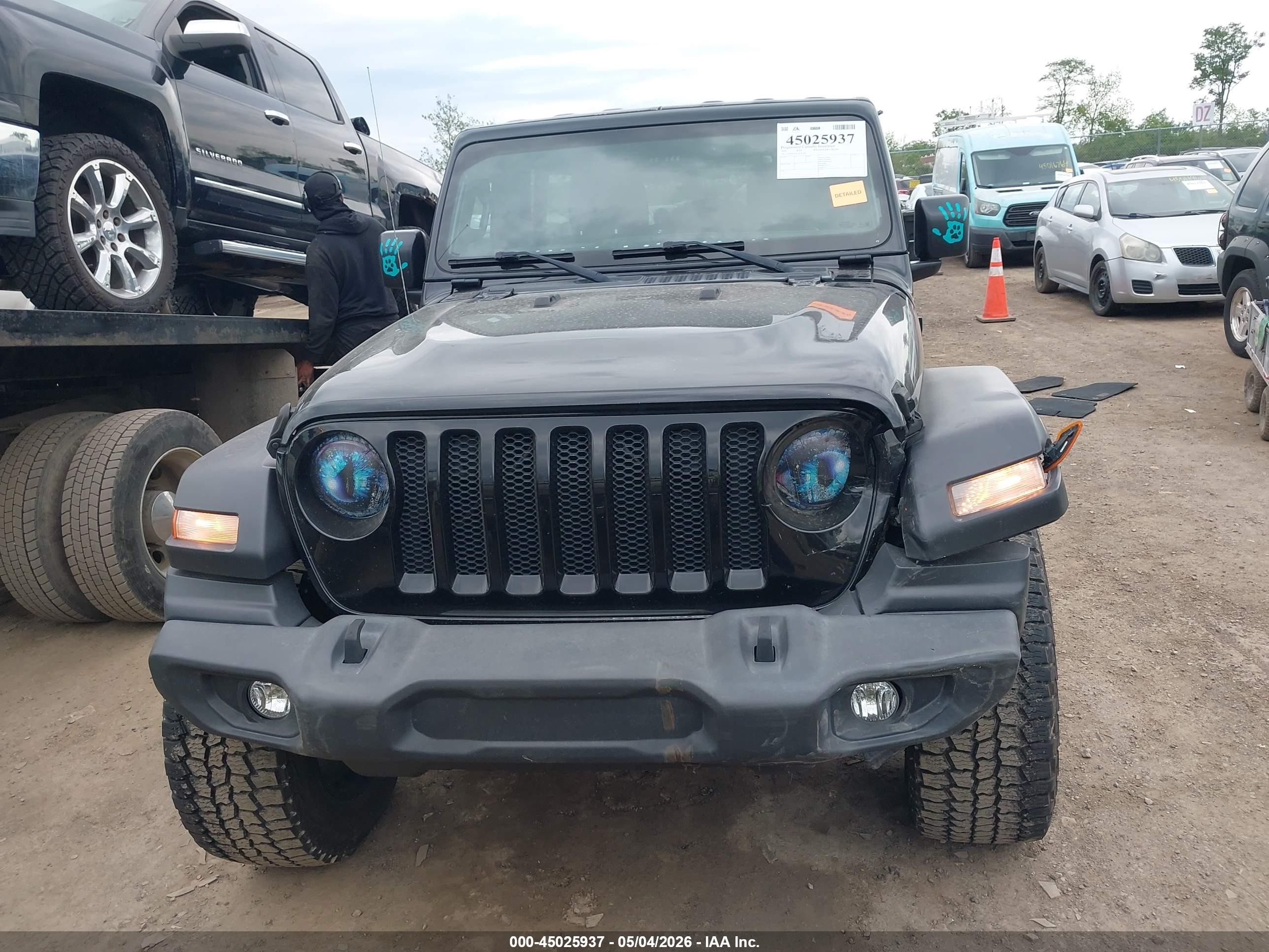 2020 Jeep Wrangler Unlimited Sport S 4x4 Black vin: 1C4HJXDN4LW181443