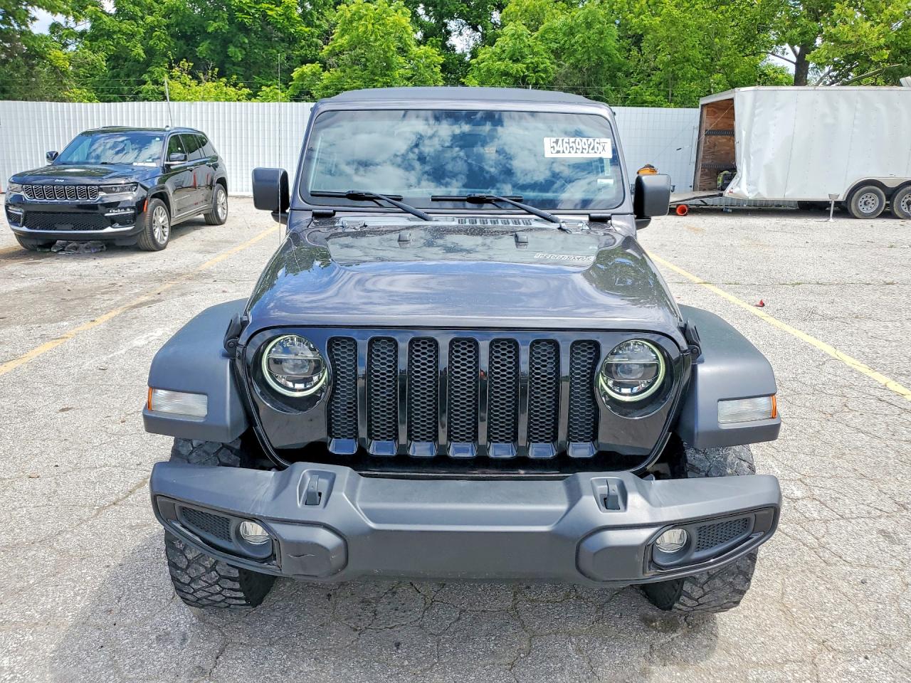 2021 Jeep Wrangler Unlimited Sport Серый vin: 1C4HJXDN5MW817014