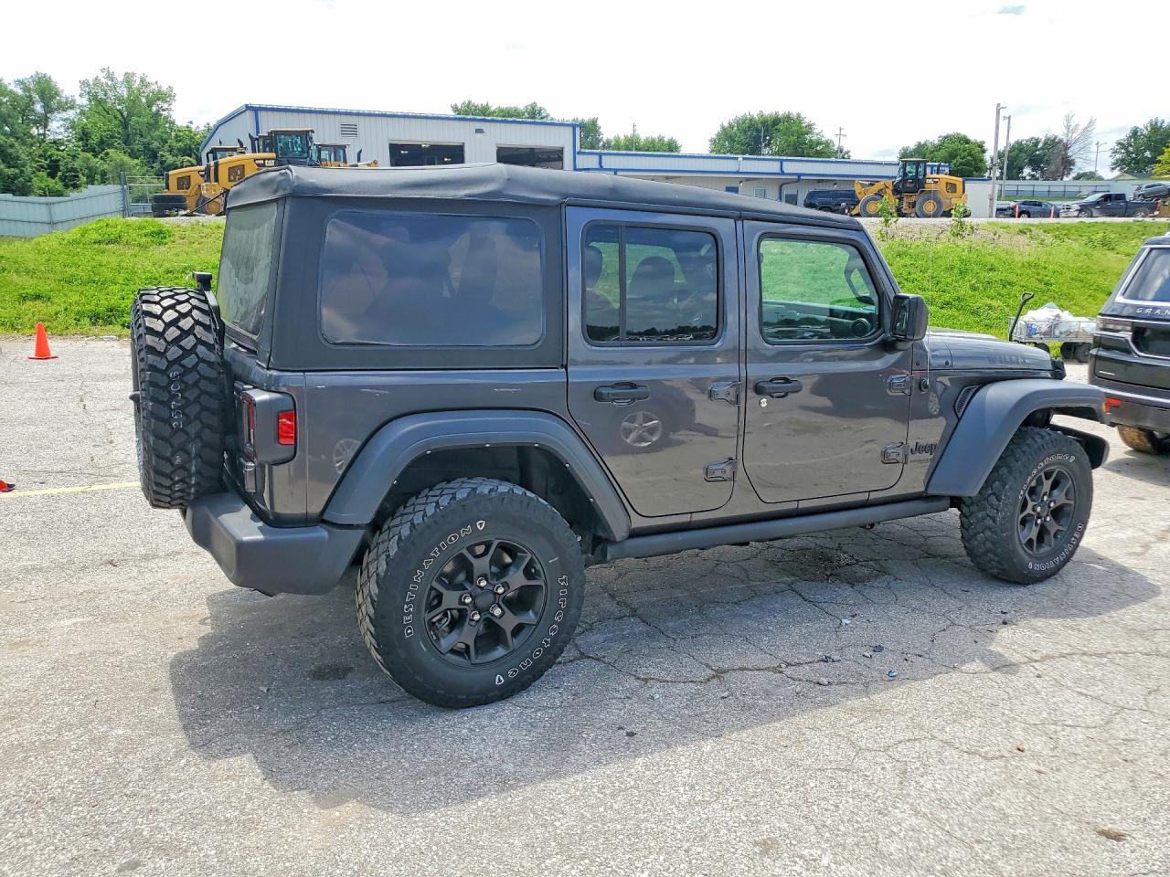 2021 Jeep Wrangler Unlimited Sport Серый vin: 1C4HJXDN5MW817014