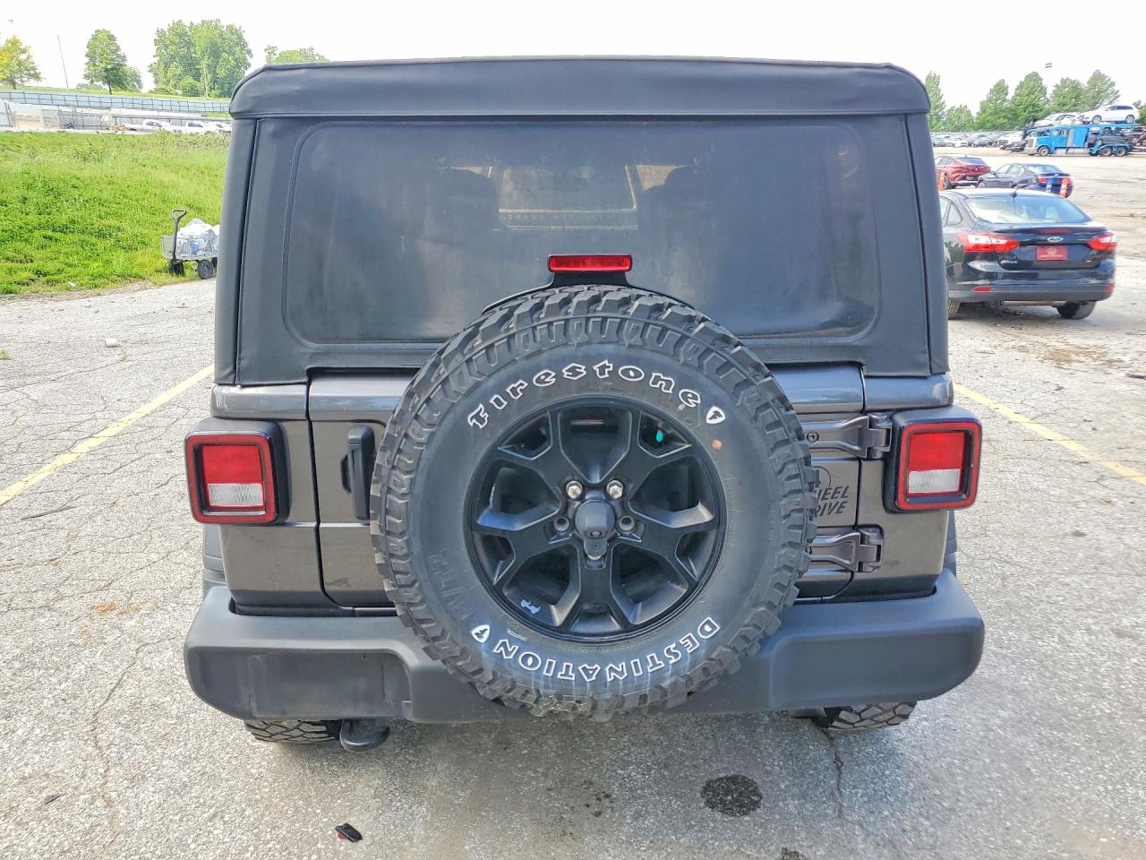2021 Jeep Wrangler Unlimited Sport Серый vin: 1C4HJXDN5MW817014